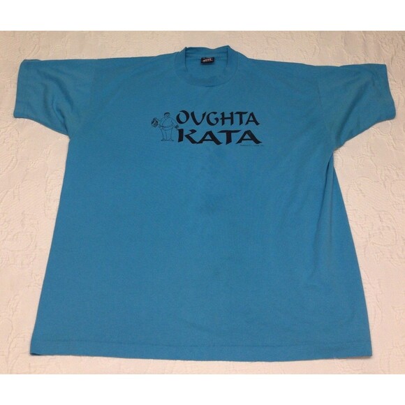 Vintage 1997 Best Fruit Of The Loom Shirt "Oughta Kata" Size XXL Funny Graphic - Picture 1 of 7